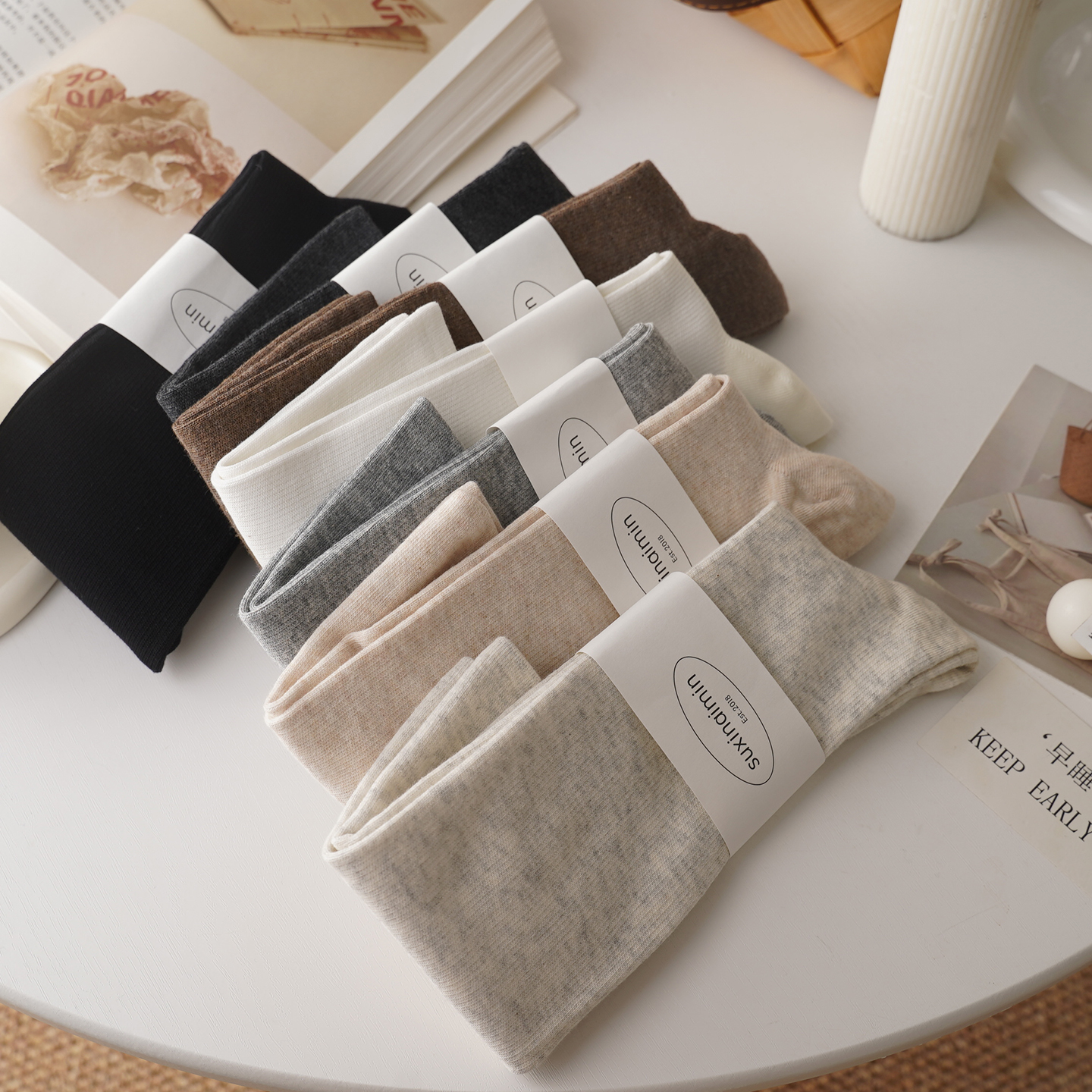 无骨压力jk小腿袜子女长筒及膝袜