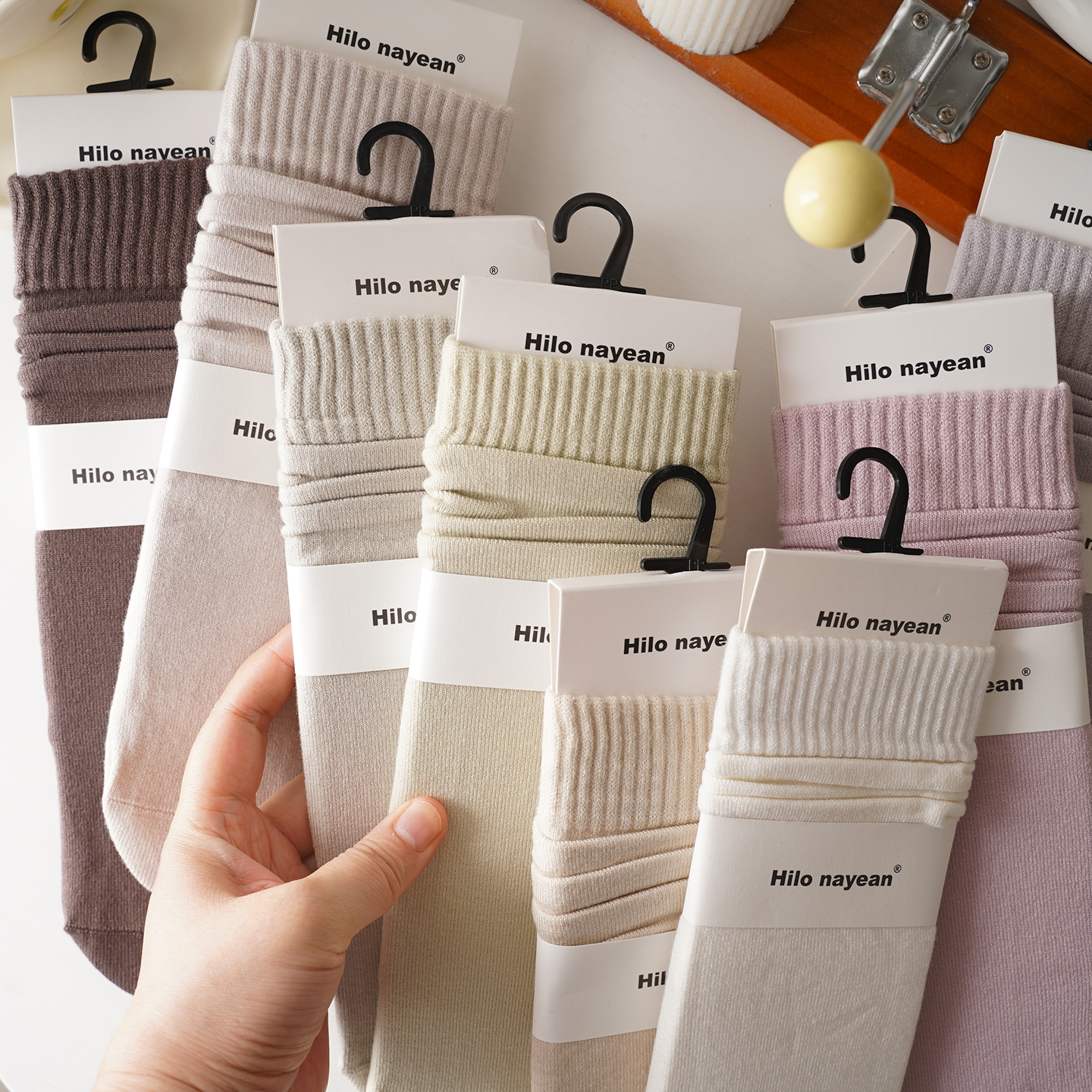 无骨缝头冬季暖暖绒袜子女中筒