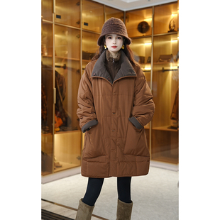 秋比 【双面穿】A版棉服女秋冬加厚夹棉宽松棉衣棉袄外套上衣服