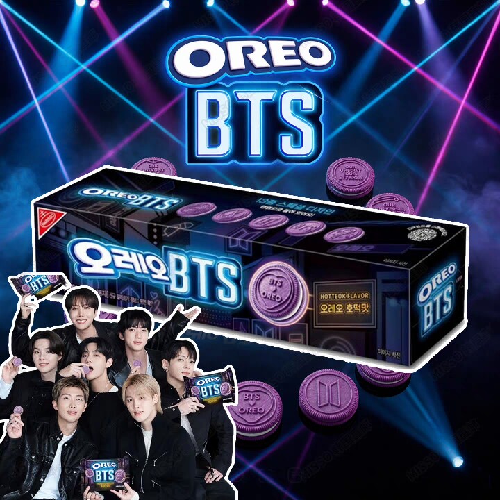 韩国进口奥利奥BTS限量夹心饼干