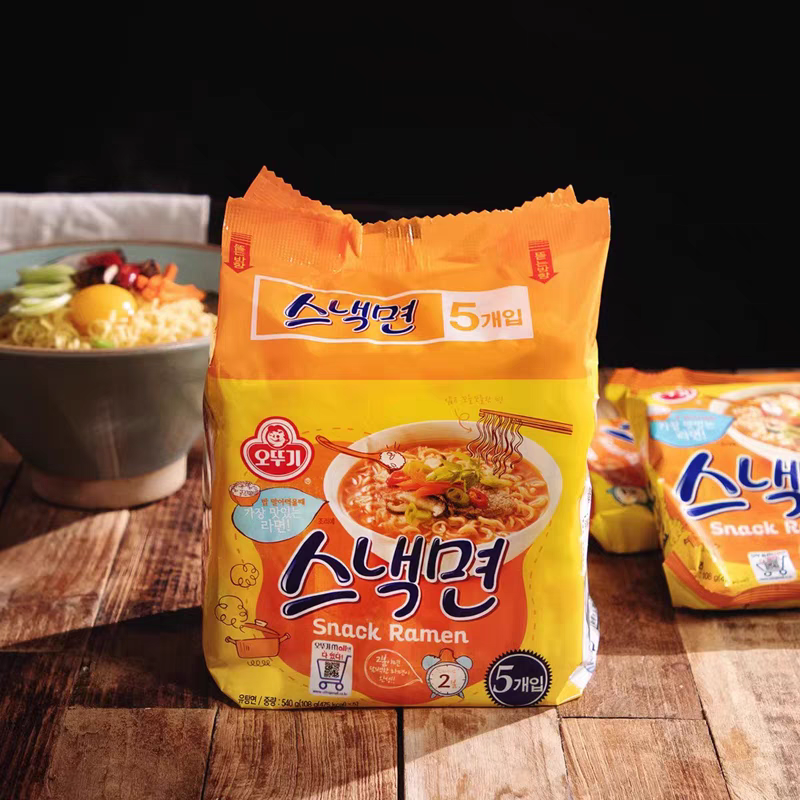 韩国进口食品不倒翁快餐面108g*5袋韩剧速食网红泡面拉面方便面