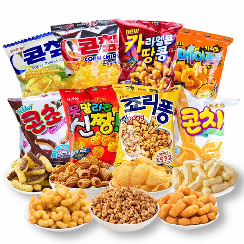 韩国克丽安膨化大麦粒玉米脆片