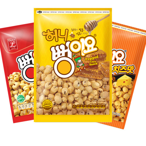 达渊同款爆米花韩国进口零食爱宝乐园蜂蜜奶酪味玉米粒膨化球110g