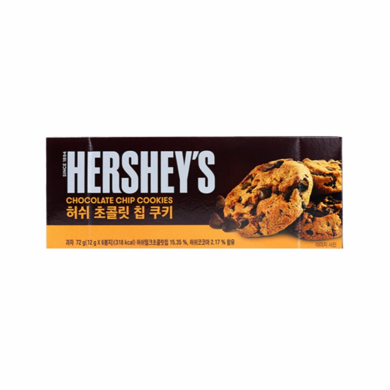 韩国原装进口食品好时巧克力曲奇甜饼干72g早餐代餐办公室小零食