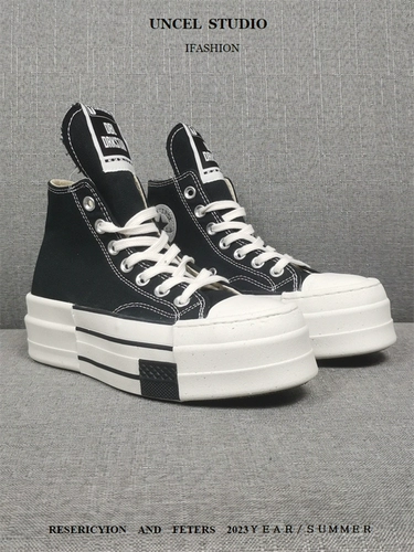 Ro Soint Shoes oinckowem Толстая подошва High Top Canvas обувь для женщин повседневная черно-белая высота обувь Drkshdw для мужчин