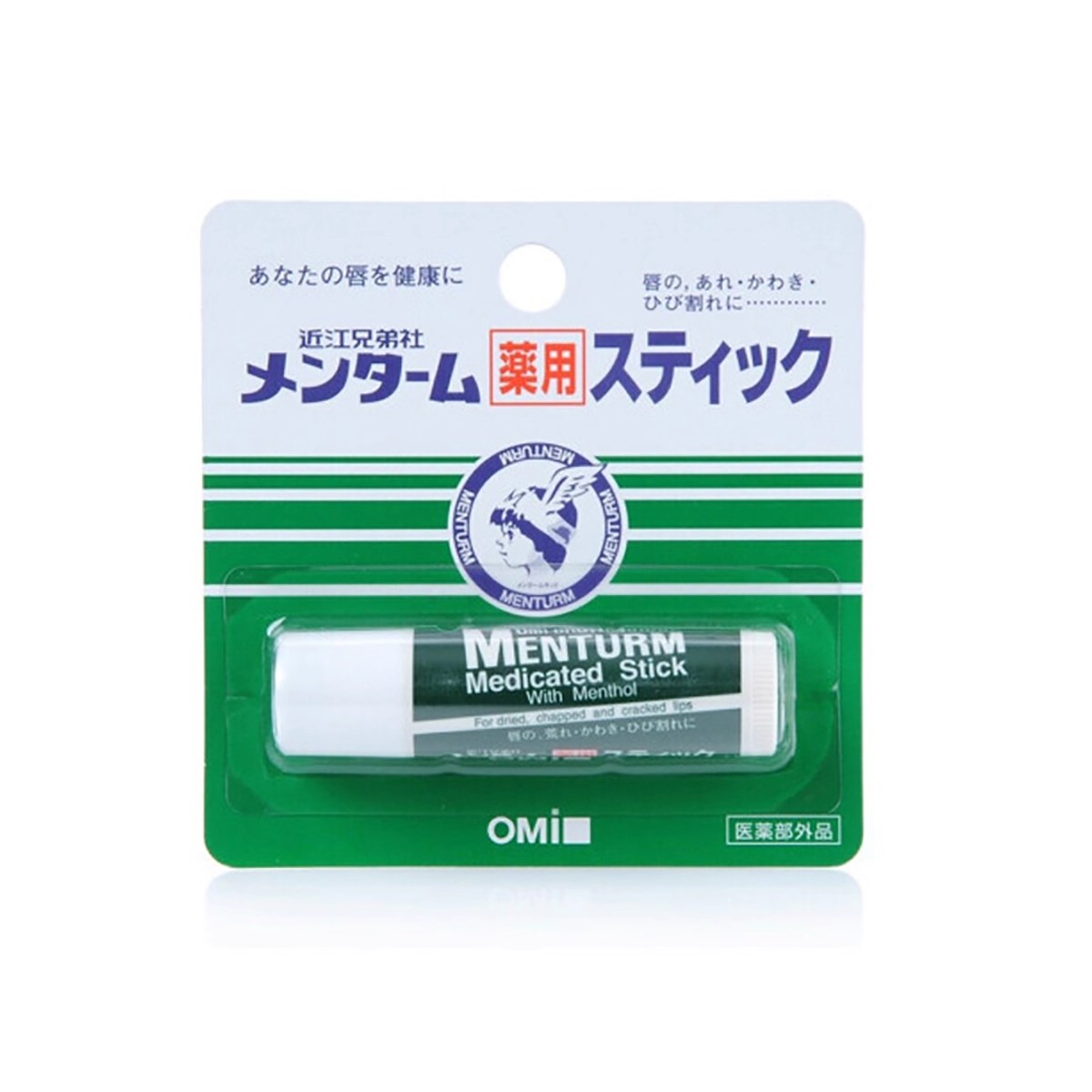 日本OMI近江兄弟薄荷润唇膏女男保湿滋润补水防干裂淡化唇纹正品