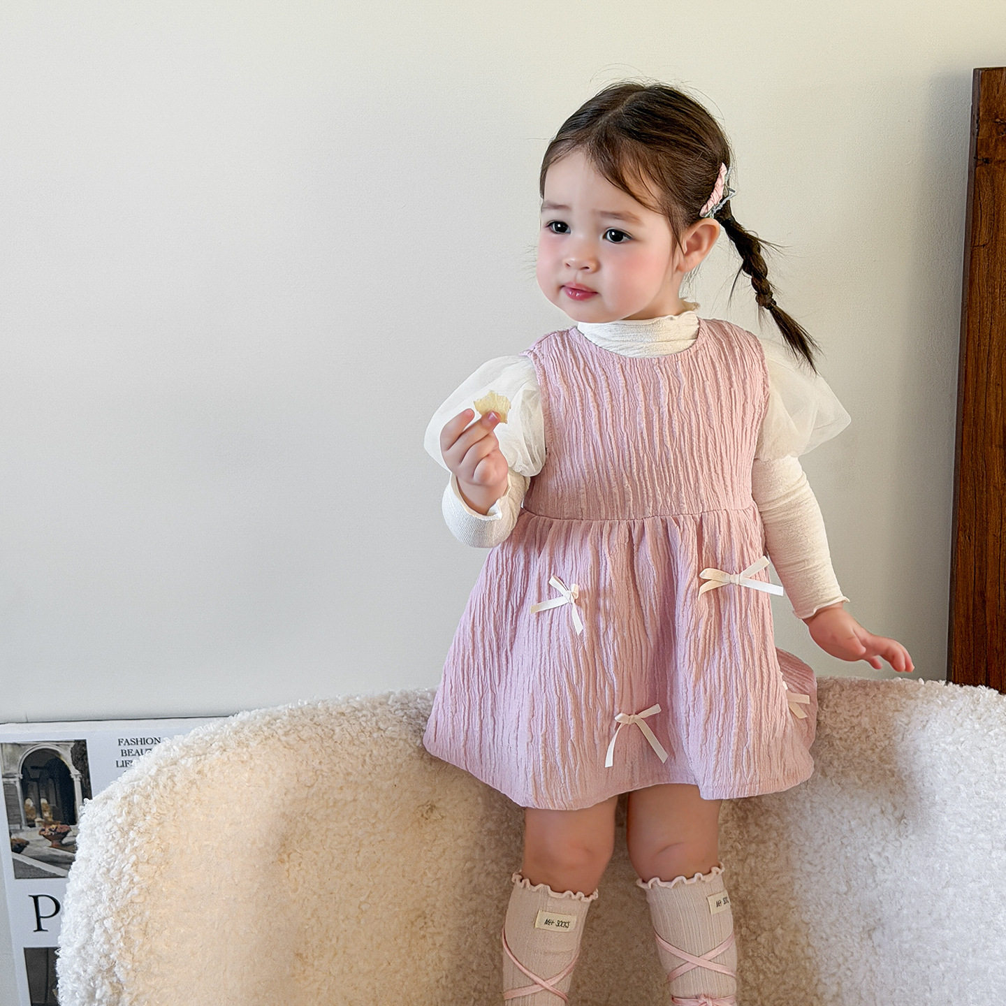 童装女童套装裙子2026春装儿童连衣裙婴儿公主裙周岁女宝礼服,童装/婴儿装/亲子装,儿童礼服,淘宝优惠券,粉丝福利购,淘宝优惠卷