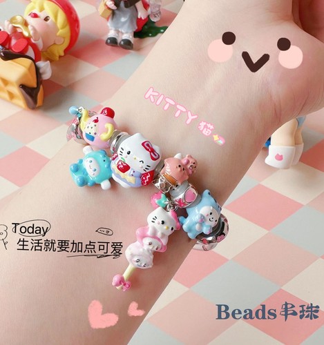 beads925银白雪公主手链女