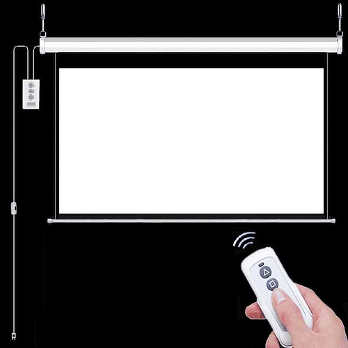 电动投影幕布自动升降可遥控升降