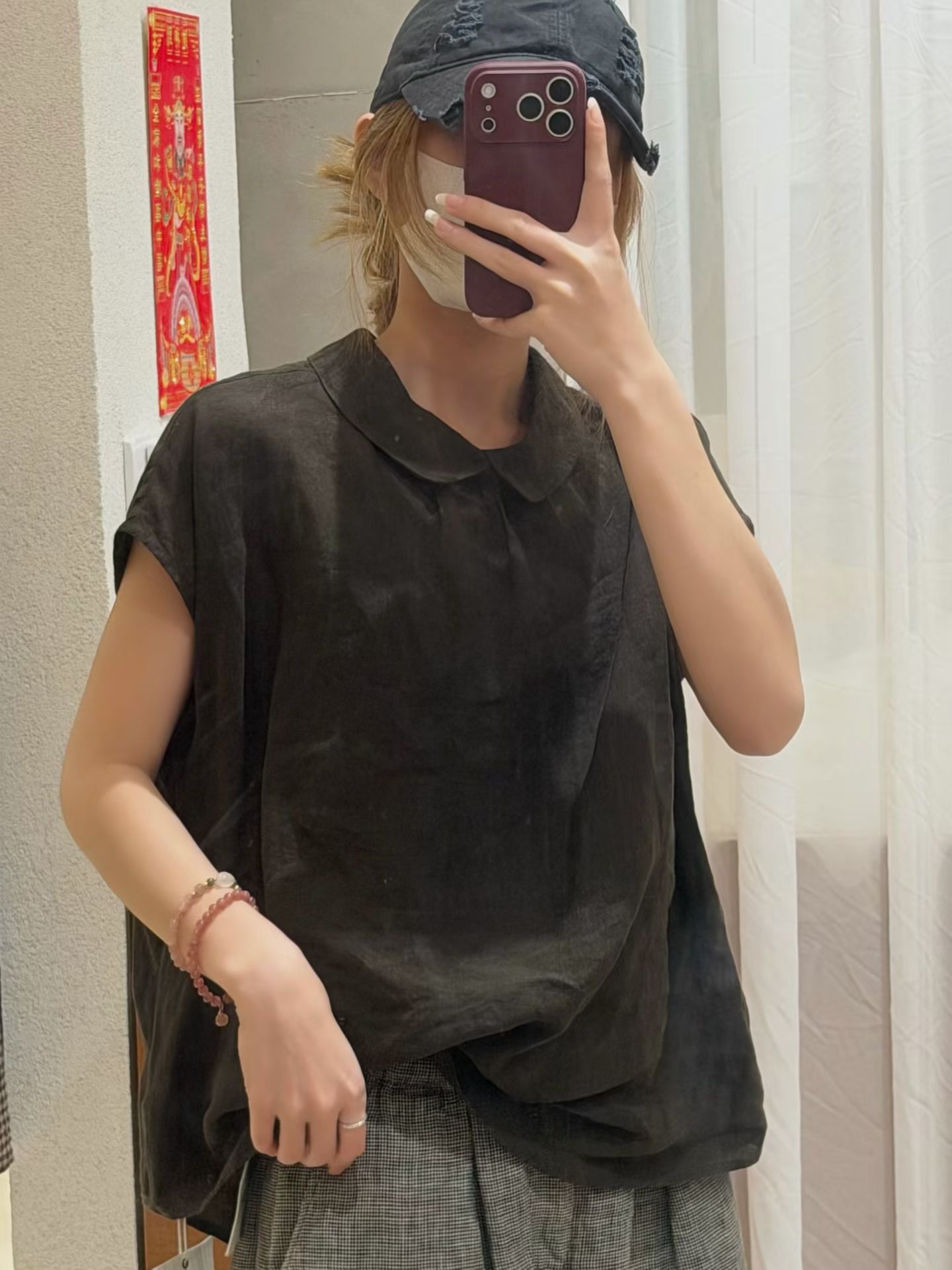 静秀阁.YA减龄亚麻上衣66629