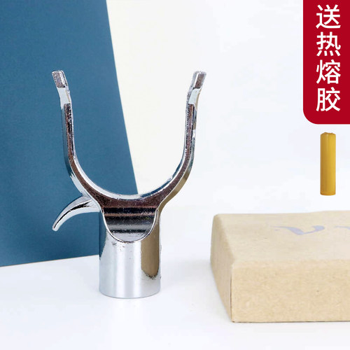 19加厚实心丫叉头合金撑衣杆