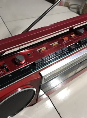 日本本土机红色版三洋SANYO收录机MR-WU4双卡收录机 增转换器