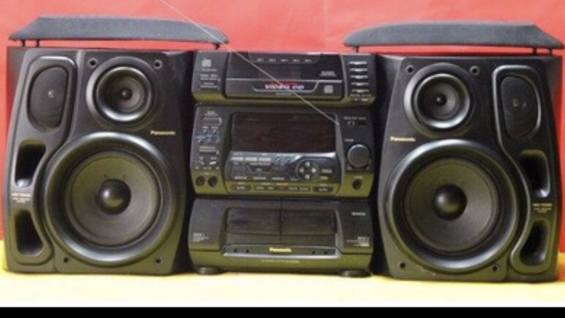 功能全好的松下组合音响,音箱原版