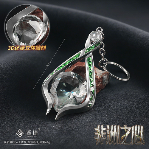 三角洲行动大红变卖物 非洲之心 实物玩具挂件钥匙链模型装饰品