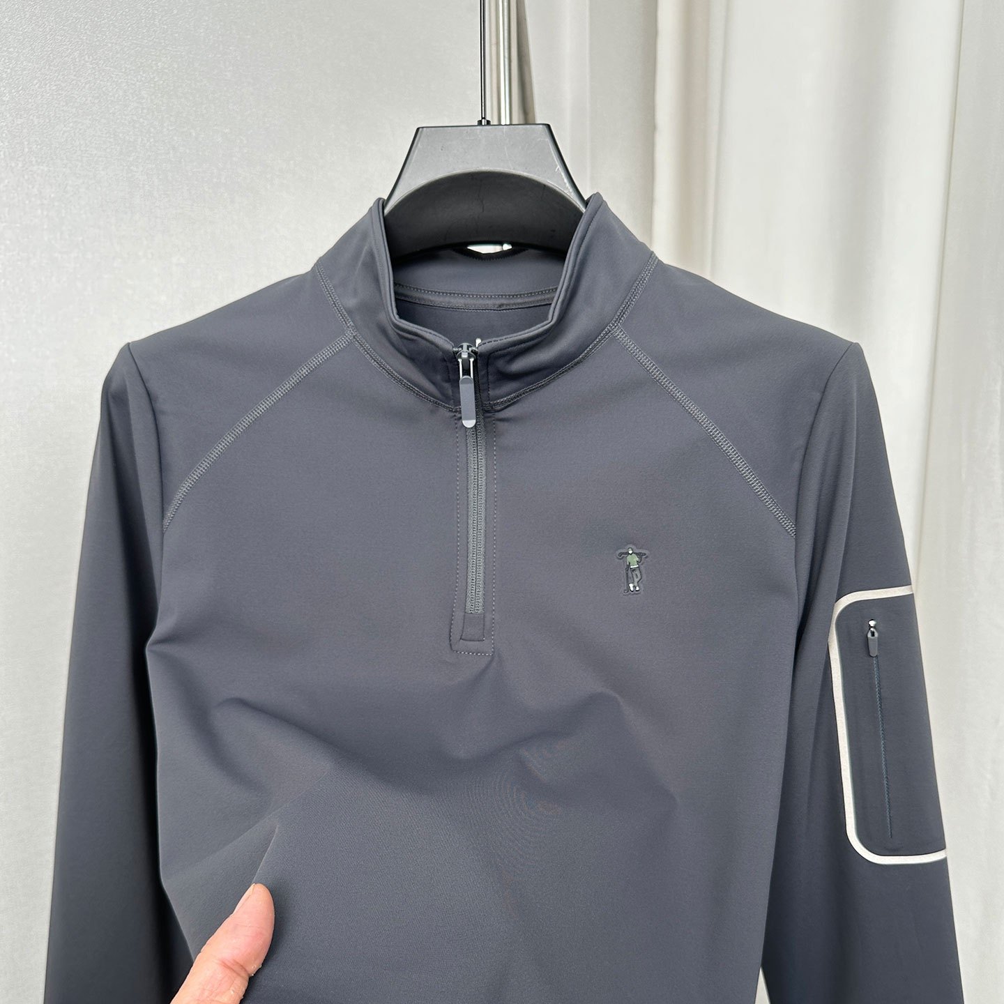半拉链立领卫衣男士秋冬季长袖T恤运动半高领加厚保暖打底衫上衣