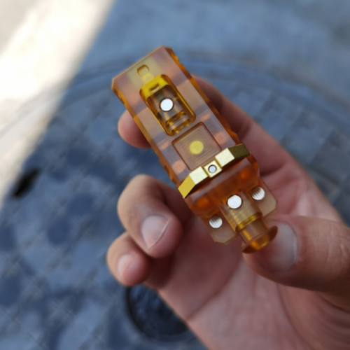 Eh EDC 老王小作坊战斗大师机械回弹推牌金属玩具啪啪币pei edc
