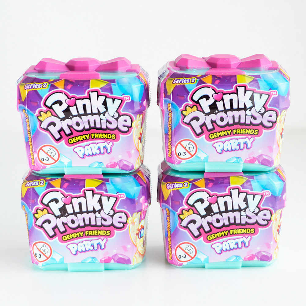 出口国外pinky promise可爱精美公仔女孩DIY戒指饰品盲盒盲袋礼物
