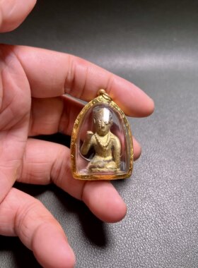 龙婆yim 2460 大模南挂女神 金壳塔帕占卡 泰国佛牌真品吊坠