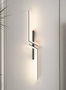 简约现代2024款创意线条灯轮廓床头灯卧室书房走廊过道入户网红灯