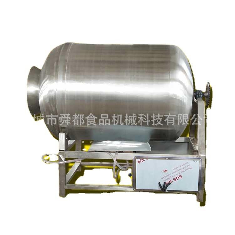 全自动腌制机小型真空滚揉机304不锈钢材质变频肉类滚揉机