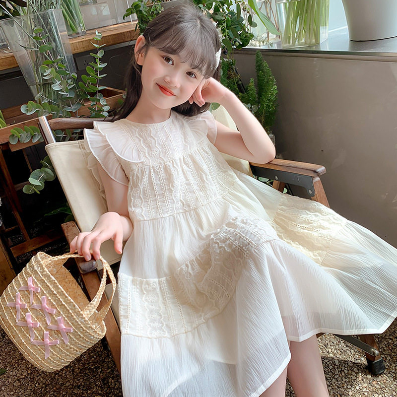 女童连衣裙夏季2025新款儿童公主裙无袖女孩高级感洋气连身裙仙女,童装/婴儿装/亲子装,连衣裙,淘宝优惠券,粉丝福利购,淘宝优惠卷