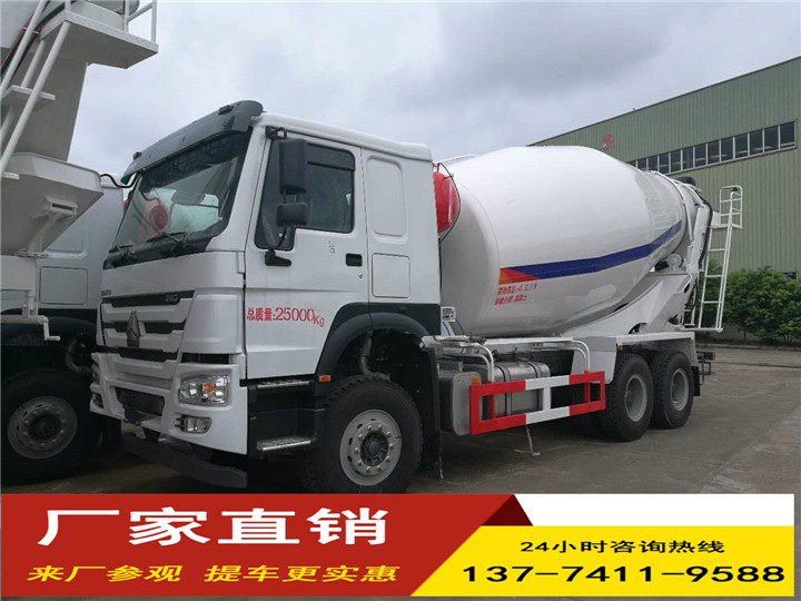国五重汽豪沃12方水泥搅拌车 豪沃混凝土搅拌车全新车水泥罐搅拌