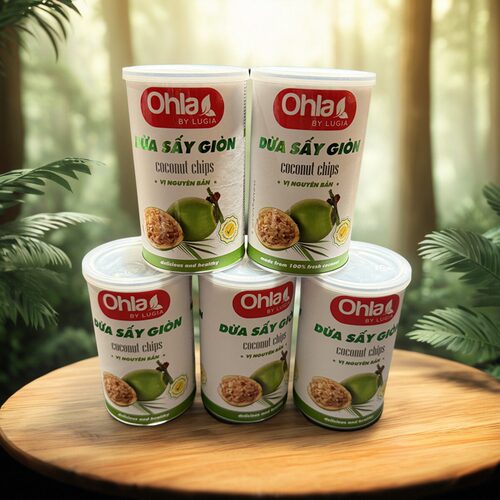 ohla椰子片罐装120克越南特产