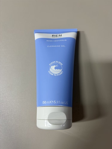 新版好价~REN玫瑰洁面啫喱150ml低泡型洗面奶温和清洁可卸淡妆