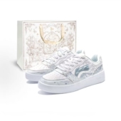 元 定制 球鞋 涂鸦水墨 LiNing李宁 冷竹 男子低帮板鞋 宝 国风渐变