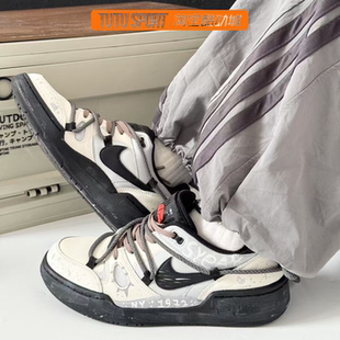 Nike 废土沙丘机能防滑耐磨男女板鞋 Full 超新星 Force 定制球鞋