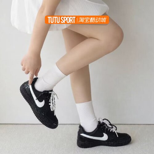 球鞋定制 Nike Field General 泼墨白钩情侣简约百搭高级感休闲鞋