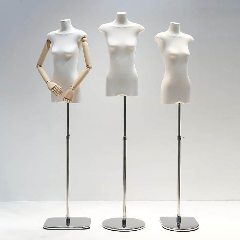韩版扁身模特道具女装人偶扁平胸半身橱窗衣服装店展示架平肩全身