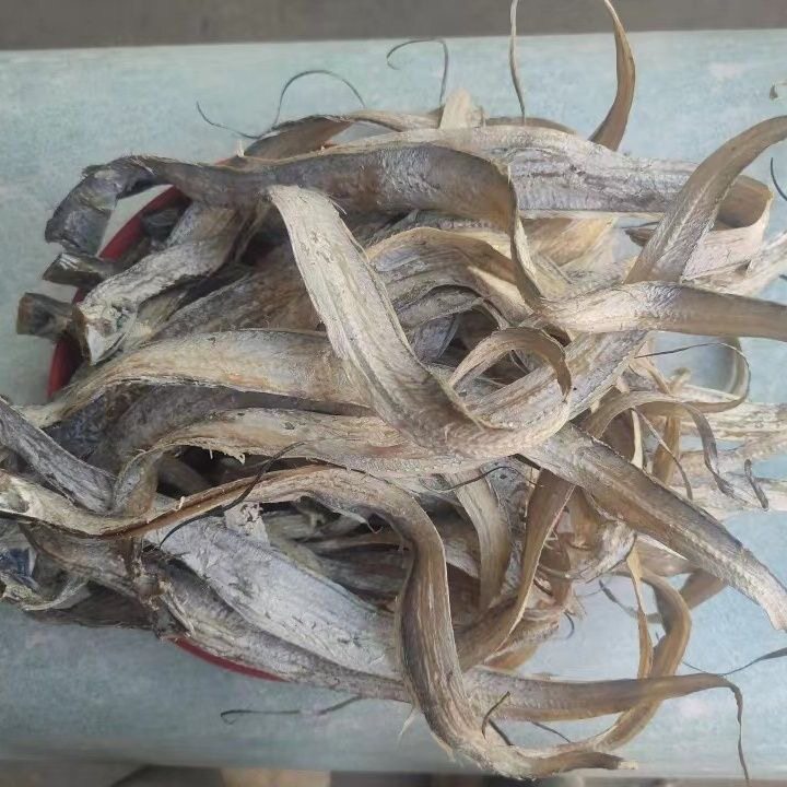 温州海鲜泰顺特产淡晒微咸小带鱼干带鱼丝烤小鱼干去头去肚10成干