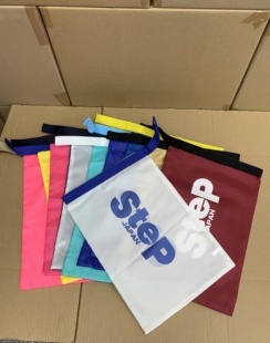 出口日本棉布魔术贴收纳袋鞋子防尘内衣方便包抽绳袋