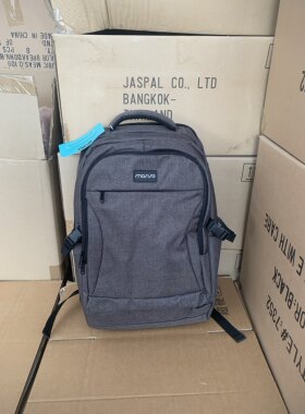 出口外单商务双肩背包休闲旅行帆布简约通勤男大学生电脑书包