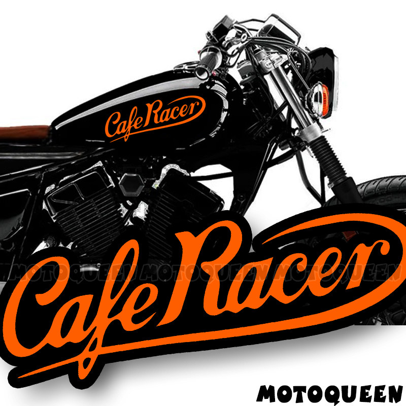 Cafe Racer 复古机车摩托车车身油箱改装饰个性反光贴纸贴花防水