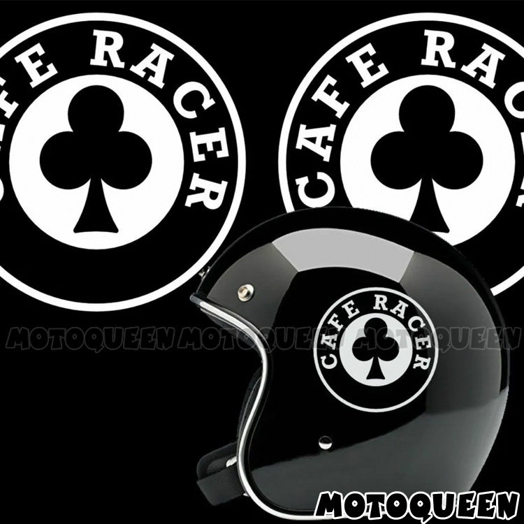 Cafe Racer复古龙嘉V咖赛科龙无极闪350摩托车油箱头盔贴纸贴花画