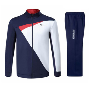 秋冬装韩版羽毛球服套装女外套长袖长裤透气儿童运动服21046