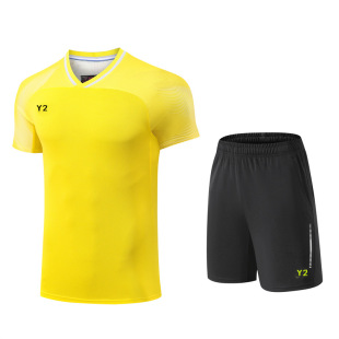 新款 训练团购运动队服夏3959 羽毛球服男女网球运动服速干儿童短袖