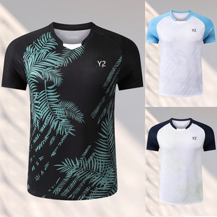 新款羽毛球服男女速干比赛队服上衣男女儿童排球学生运动团购