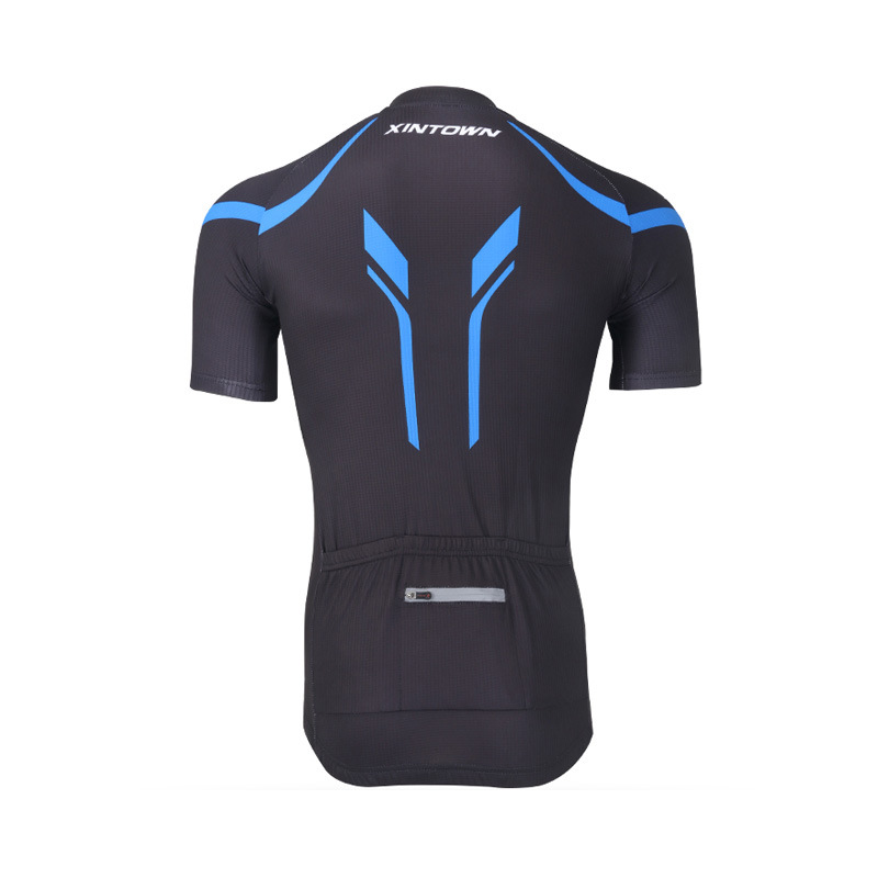XINTOWN骑行服男短上衣修身新款夏季自行车骑行服男透气速干短袖