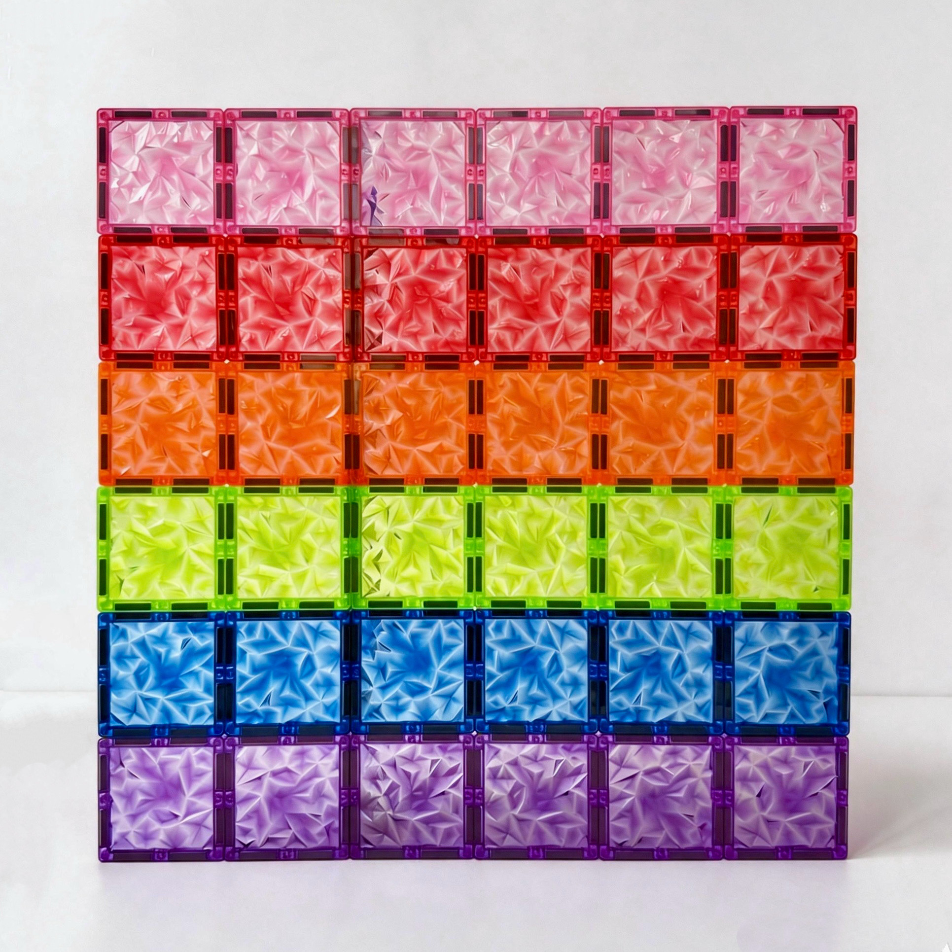 碎冰冰高透光影强磁碎钻7.5cm磁力片儿童益智拼搭积木玩具补充装图片