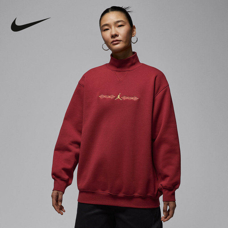 Nike耐克运动卫衣女2026春季马年JORDAN加绒针织套头衫IQ3965-613,运动服/休闲服装,运动卫衣/套头衫,淘宝优惠券,粉丝福利购,淘宝优惠卷