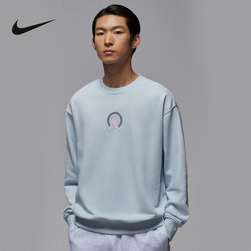 NIKE耐克卫衣男2026春季Jordan飞人印花宽松圆领套头衫IQ2981-472