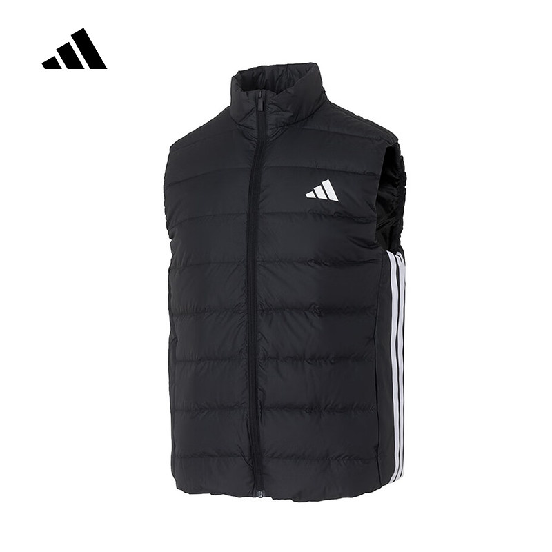 adidas阿迪达斯运动马甲男2025冬休闲立领羽绒背心KH3990 KH3984