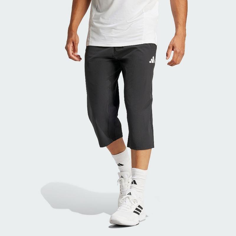 adidas阿迪达斯男裤25夏季梭织透气运动训练中裤跑步七分裤JG1245
