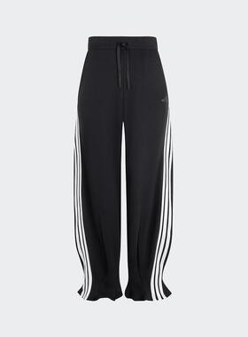 adidas阿迪达斯女裤25春季新款花苞裤运动休闲针织宽松长裤KC4002