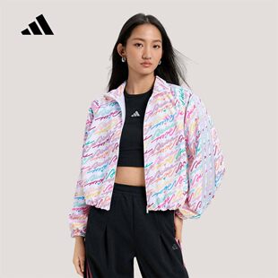 adidas阿迪达斯外套女2026春舞动系列梭织立领夹克KS0031 KS0274