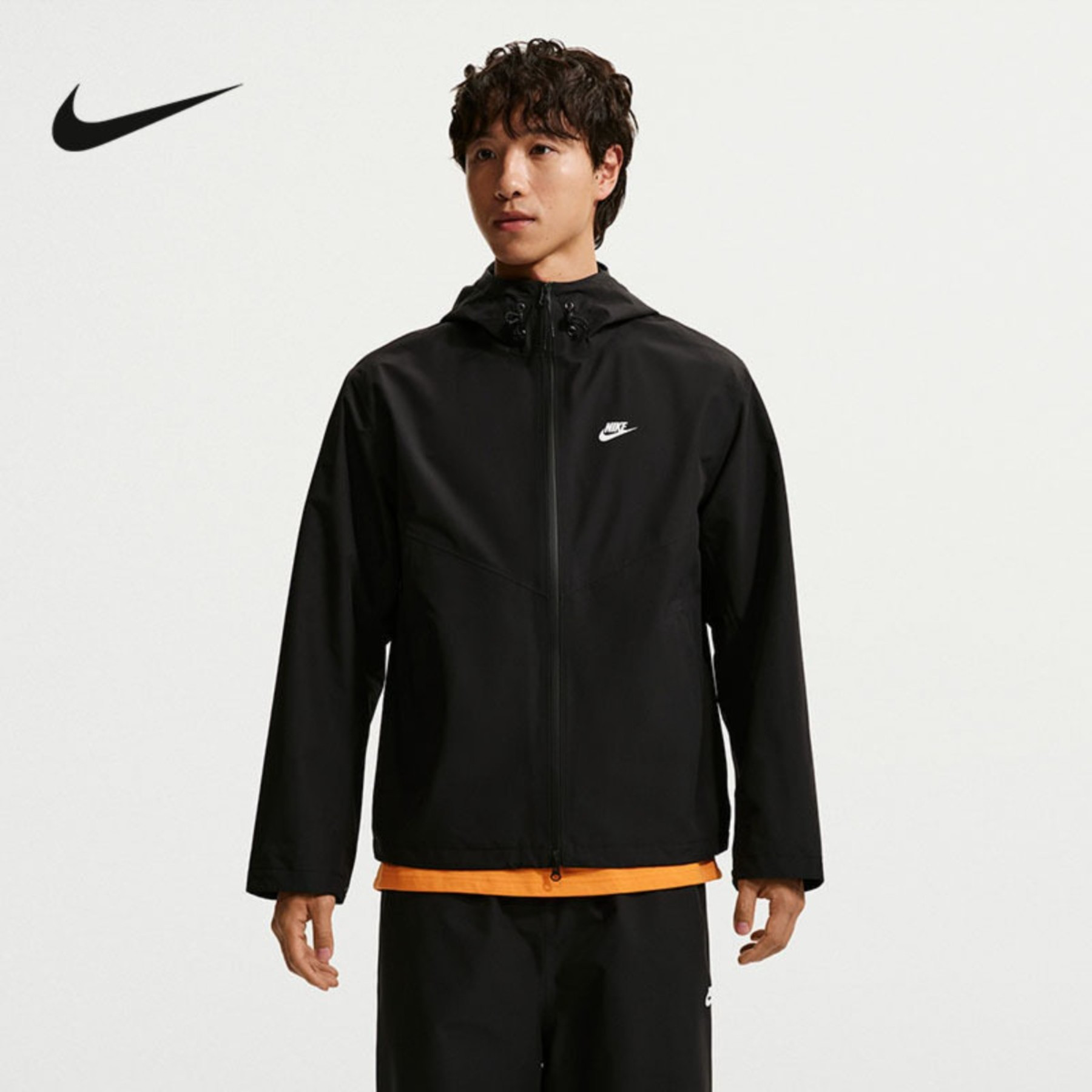 NIKE耐克男外套Storm-FIT ADV防风防泼水户外连帽夹克IO4380-010