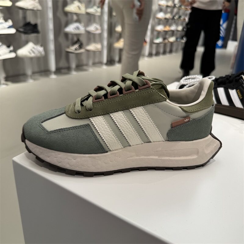 阿迪达斯三叶草男女鞋2025春季RETROPY E5运动休闲鞋慢跑鞋JQ0009